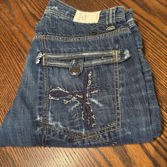 Taverniti SO Lenny Men's Boot Cut Jeans Med Wash Size 34 Lined Waistband & Cuffs - Picture 16 of 16